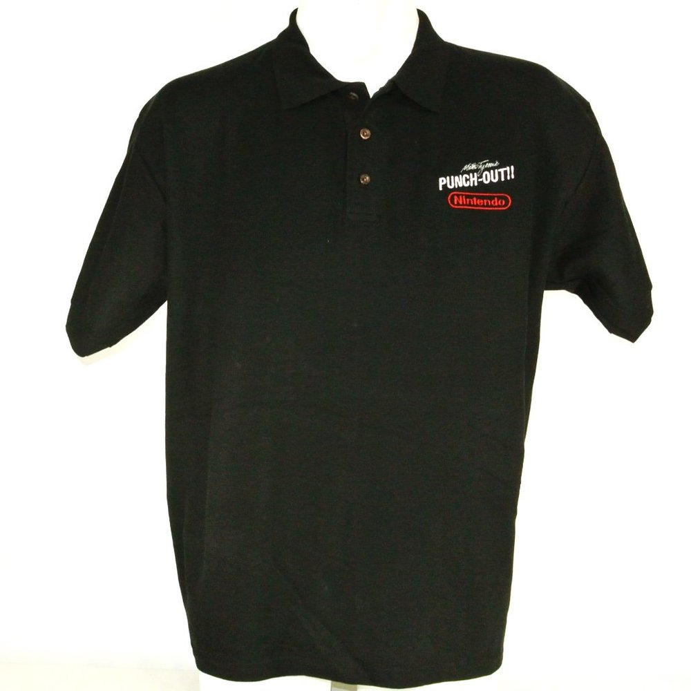 MIKE TYSON'S Punch-Out!! Vintage NES Nintendo Video Game Employee Uniform Shirt